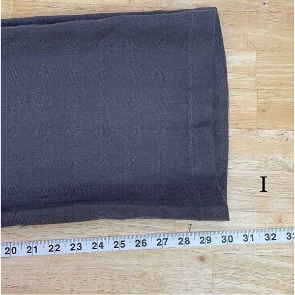 Eileen Fisher Trouser Heavy Linen Wide Leg Trouser Grey Relax Casual Size 6 EUC - Picture 12 of 14